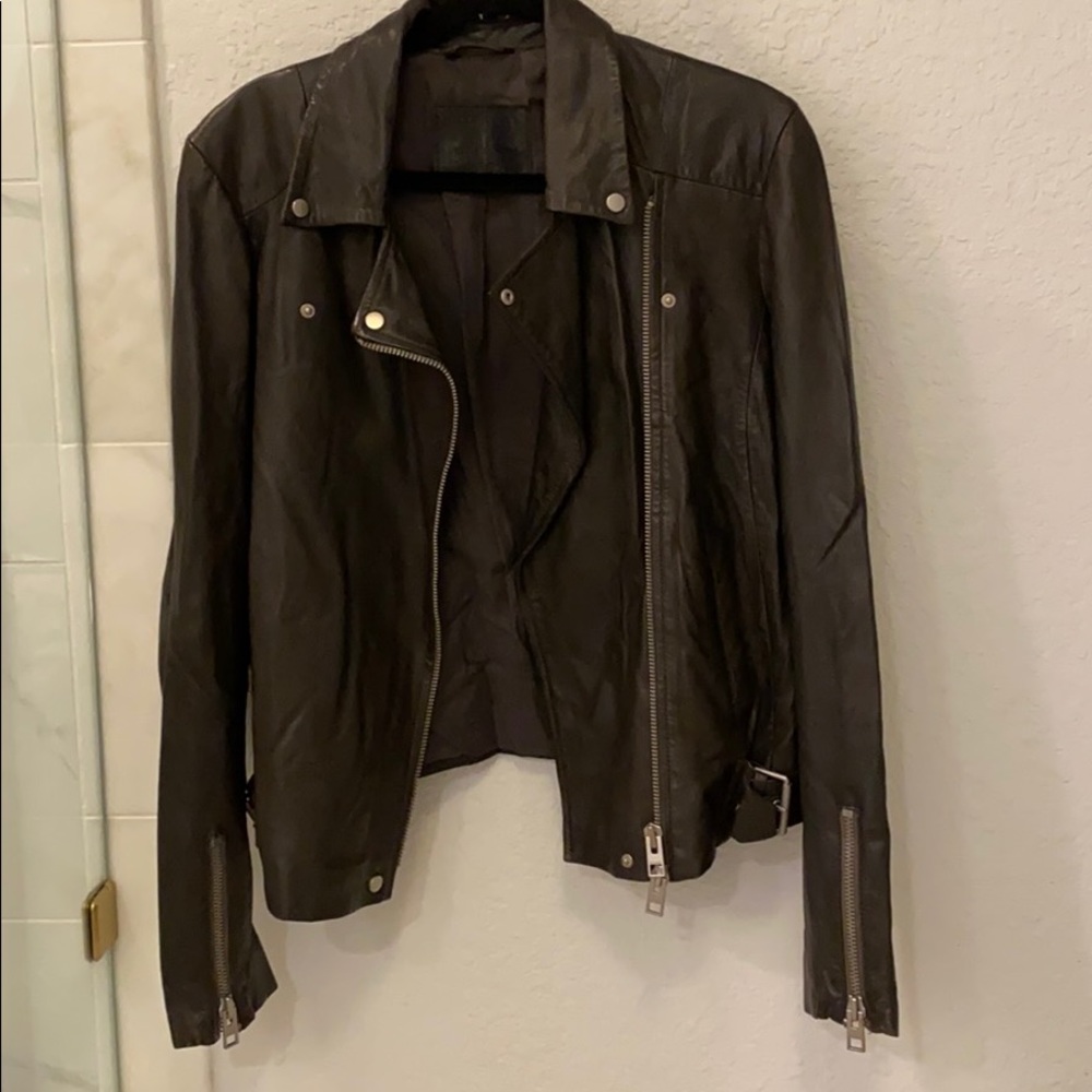 All saints leather moto jacket